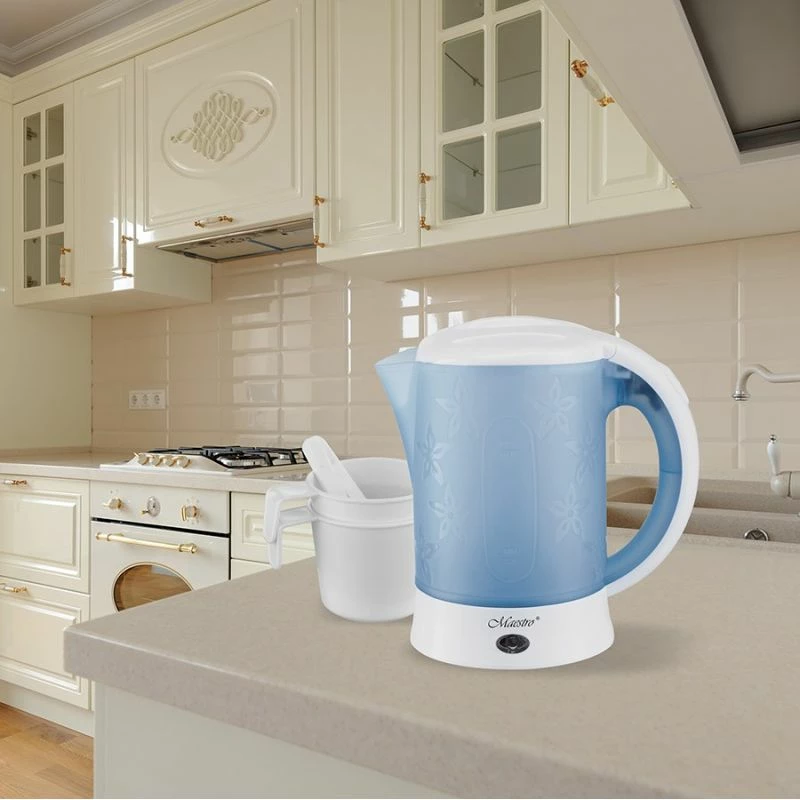 Çajnik elektrik MAESTRO MR-010, kaltërt/bardhë