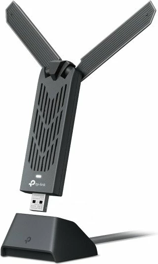 Adapter Wi‑Fi USB TP-Link Archer TBE400UH V1 BE6500, tri-band Wi‑Fi 7, 2882 Mbps, gri