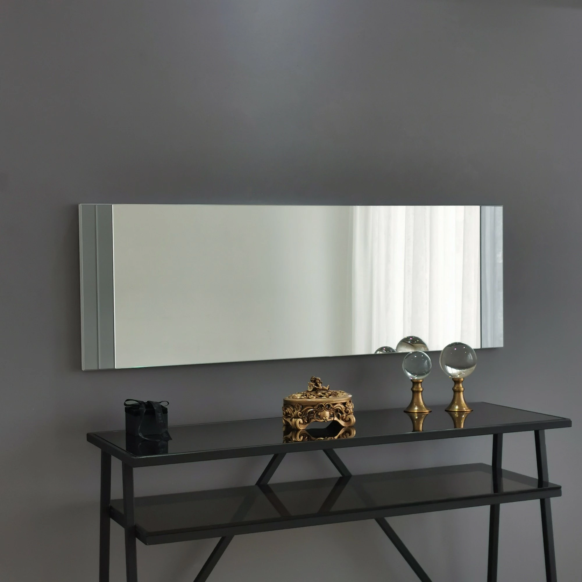 Pasqyrë moderne, ngjyrë e bardhë, Skye Decor, A351, 40x120cm