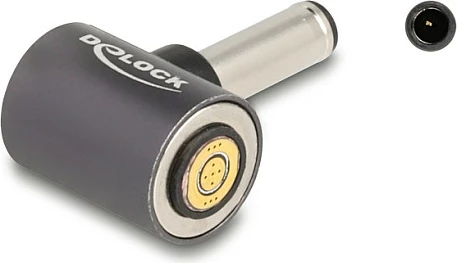 Adapter DeLOCK për karikim laptopi, Dell 4.5x3.0mm në lidhës magnetik 8-pin, 20V 3A, antracit