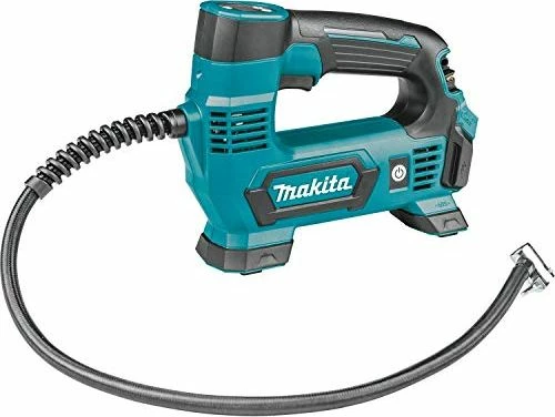 Kompresor ajri Makita MP100DZ 12V, 8.3 bar, 10 L/min, zorrë 65 cm, kaltër/zi