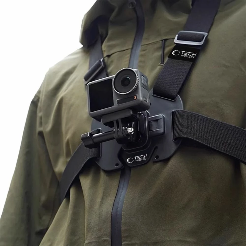 Mbajtëse kraharori Tech-Protect GA100 për GoPro/DJI, e zezë