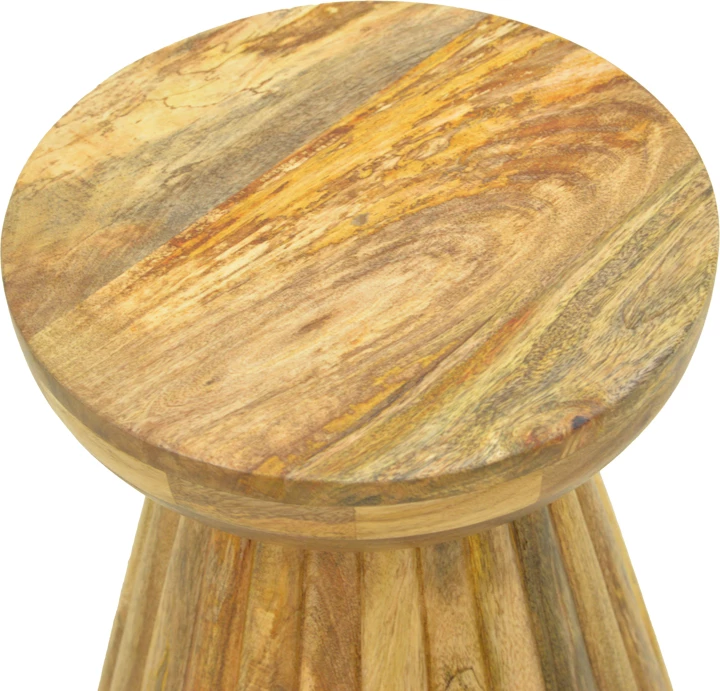 Tavolinë anësore Nemira, dru mango natyral, 30x35cm