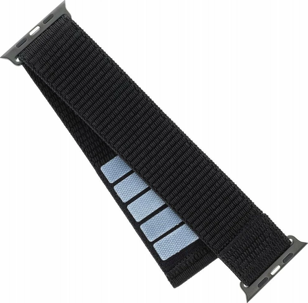 Rrip sportiv Fixed Nylon Sporty Strap për Apple Watch Ultra 49mm, 160-210 mm, FIXNST2-1029-BK, i zi