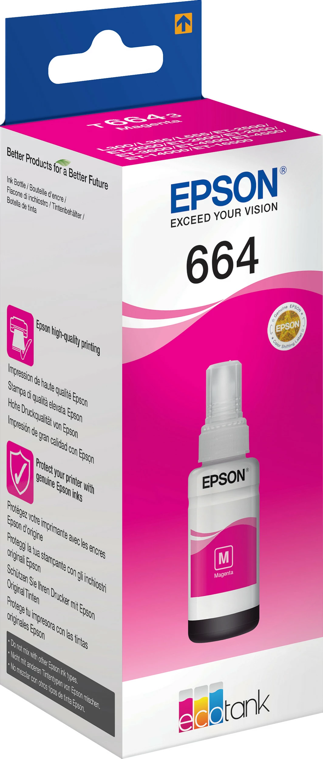 Shishe boje Epson 664 Ecotank, 70 ml, Magenta
