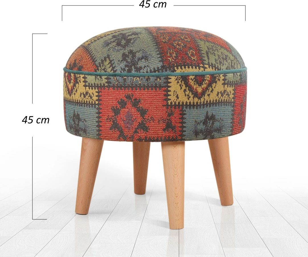 Puf Atelier del Sofa, Rugrev, i gjelbër