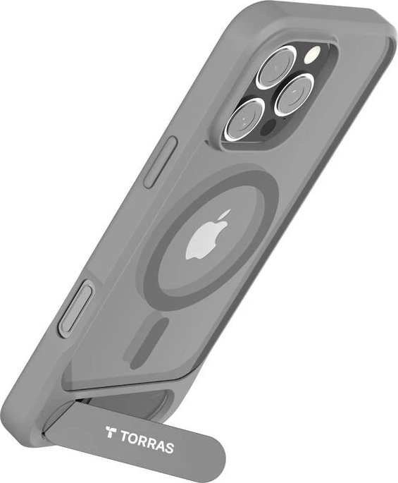 Mbështjellës Torras Pstand Series për iPhone 16 Pro Max, gri