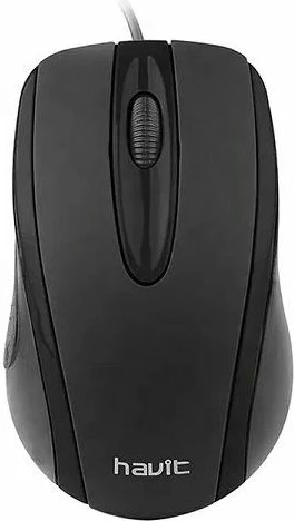 Maus HAVIT HV-MS753 USB optik, 1000 DPI, 3 butona, kabllo 1.35 m, i zi