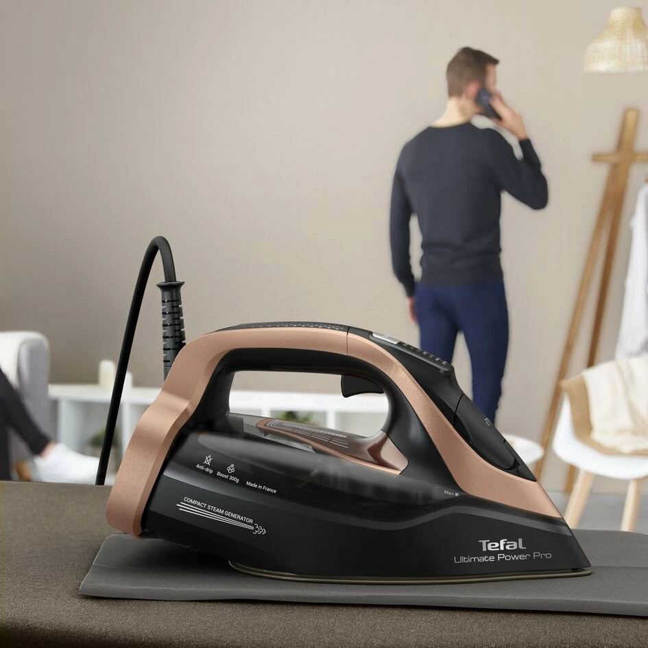 Hekur me avull Tefal Ultimate Power Pro FV9E50E0 3200 W, rezervuar 350 ml, i zi