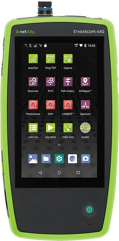 Analizator rrjeti NetAlly EtherScope nXG EXG-300, Wi‑Fi 6 Tri-band, ekran 5", bateri 46 Wh, i gjelbër