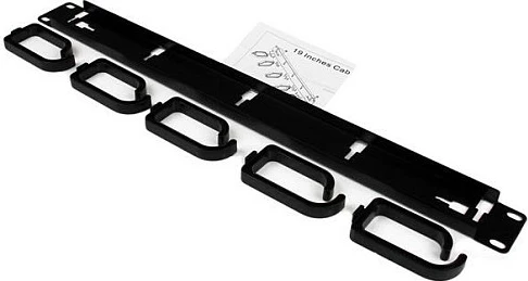 Panel menaxhimi kabllosh për rack StarTech 1U, metal 19", i zi