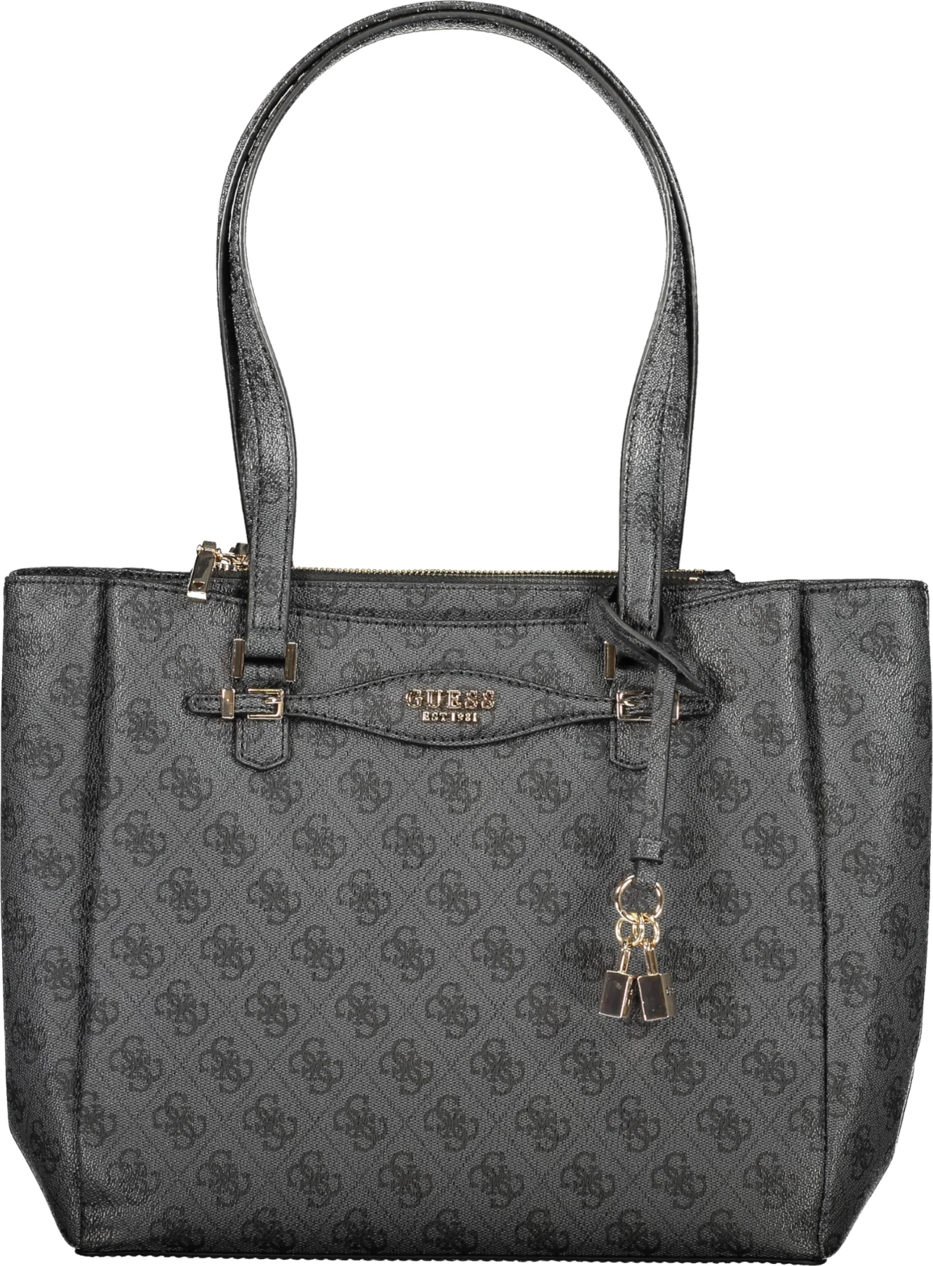 Çantë GUESS JEANS Katya femra, e zezë