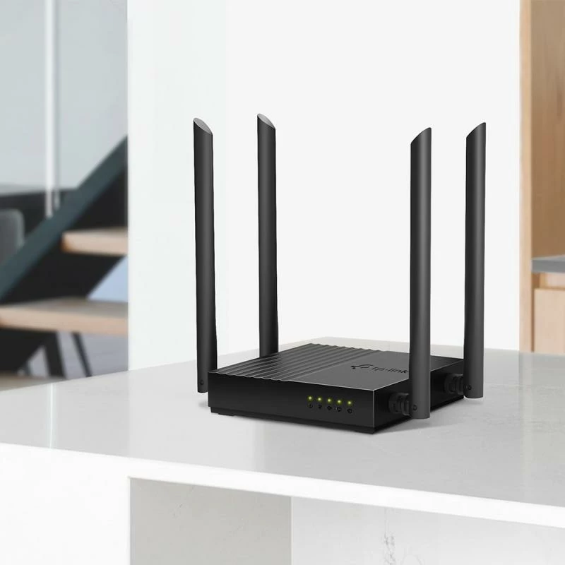 router Wi‑Fi TP-Link Archer C64, dual-band, porte gigabit deri 1 Gbps, zi
