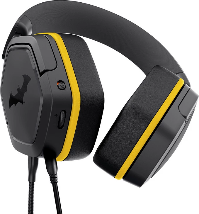 Kufje gaming Trust 25784, me kabllo 3.5mm, mikrofon i palosshëm, over-ear, zi/verdhe