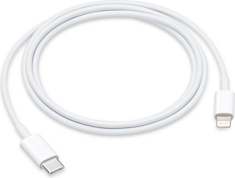 Kabllo Apple USB-C në Lightning 1 m, e bardhë
