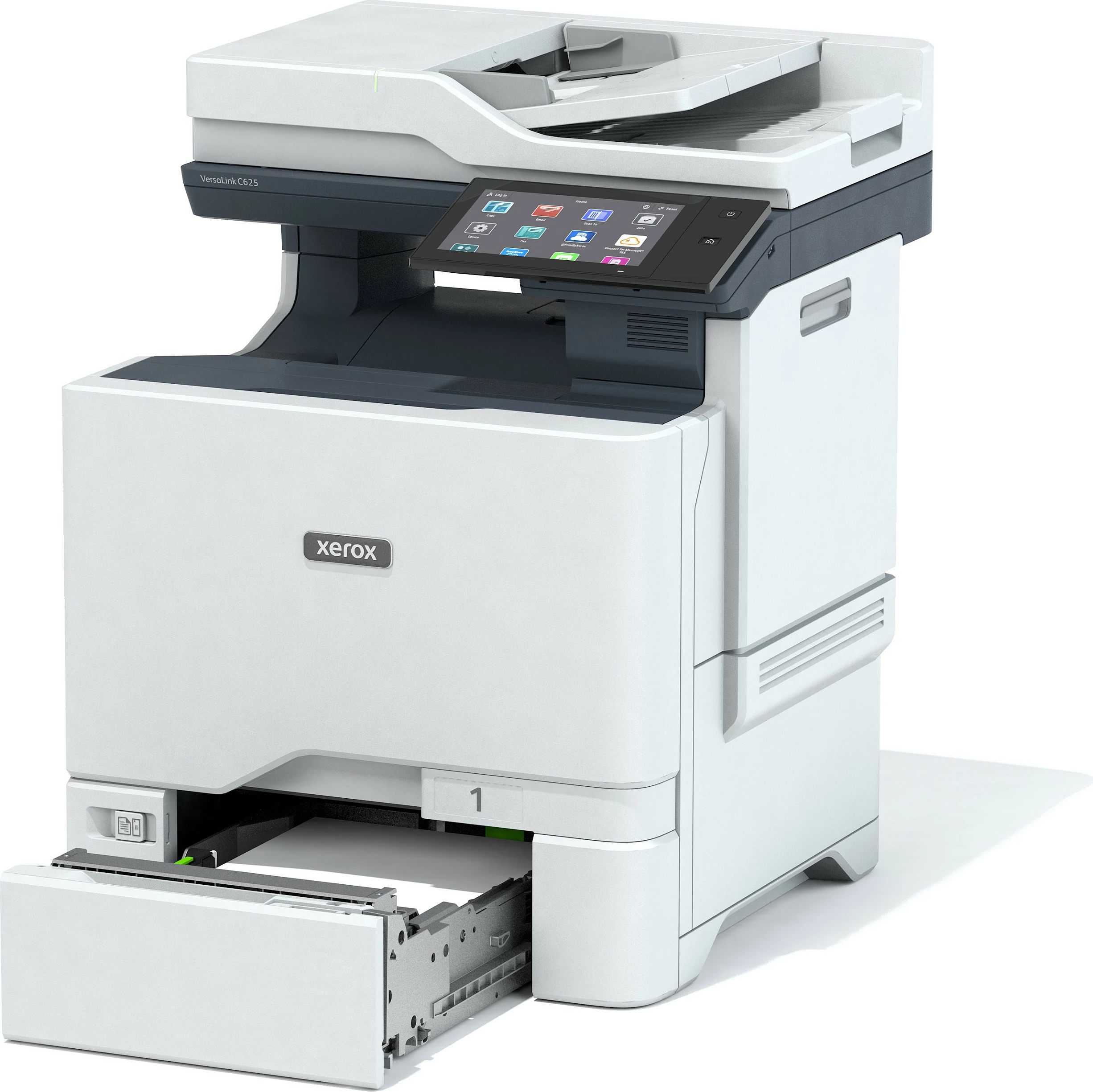Printer multifunksional Xerox VersaLink C625DN, kolor, USB/LAN, skanim & printim duplex, gri/kaltër
