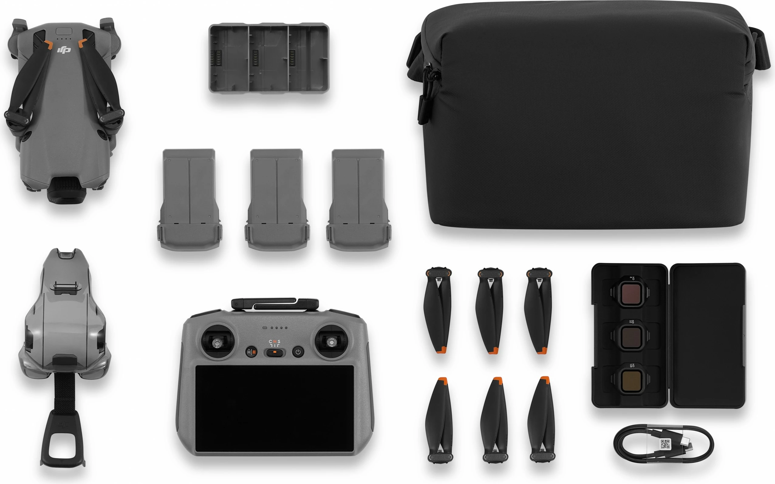 Dron DJI Mini 5 Pro Fly More Combo me RC 2, 1TB, gri/zi