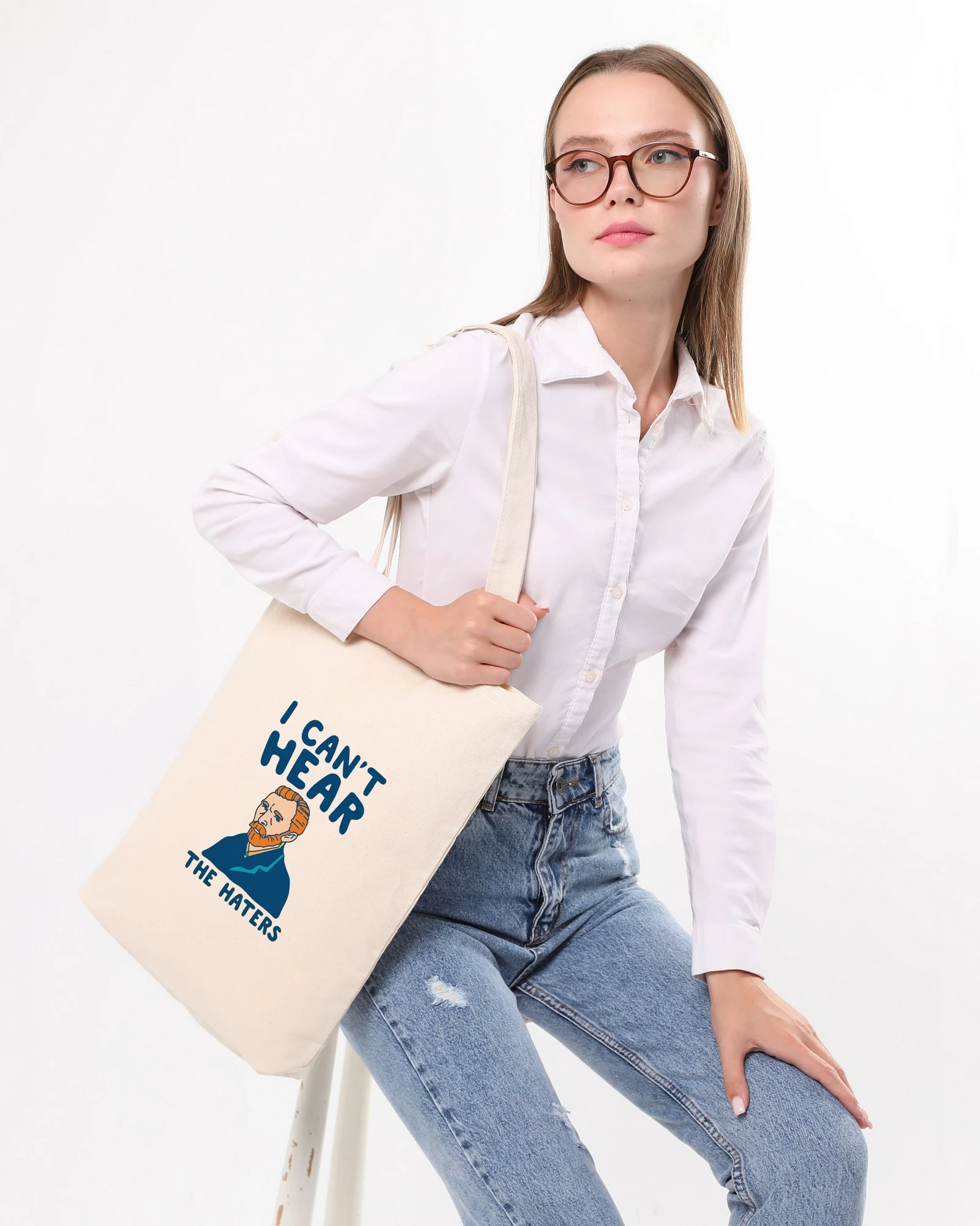 Tote bag Zoozie, krem, 35x40x8cm