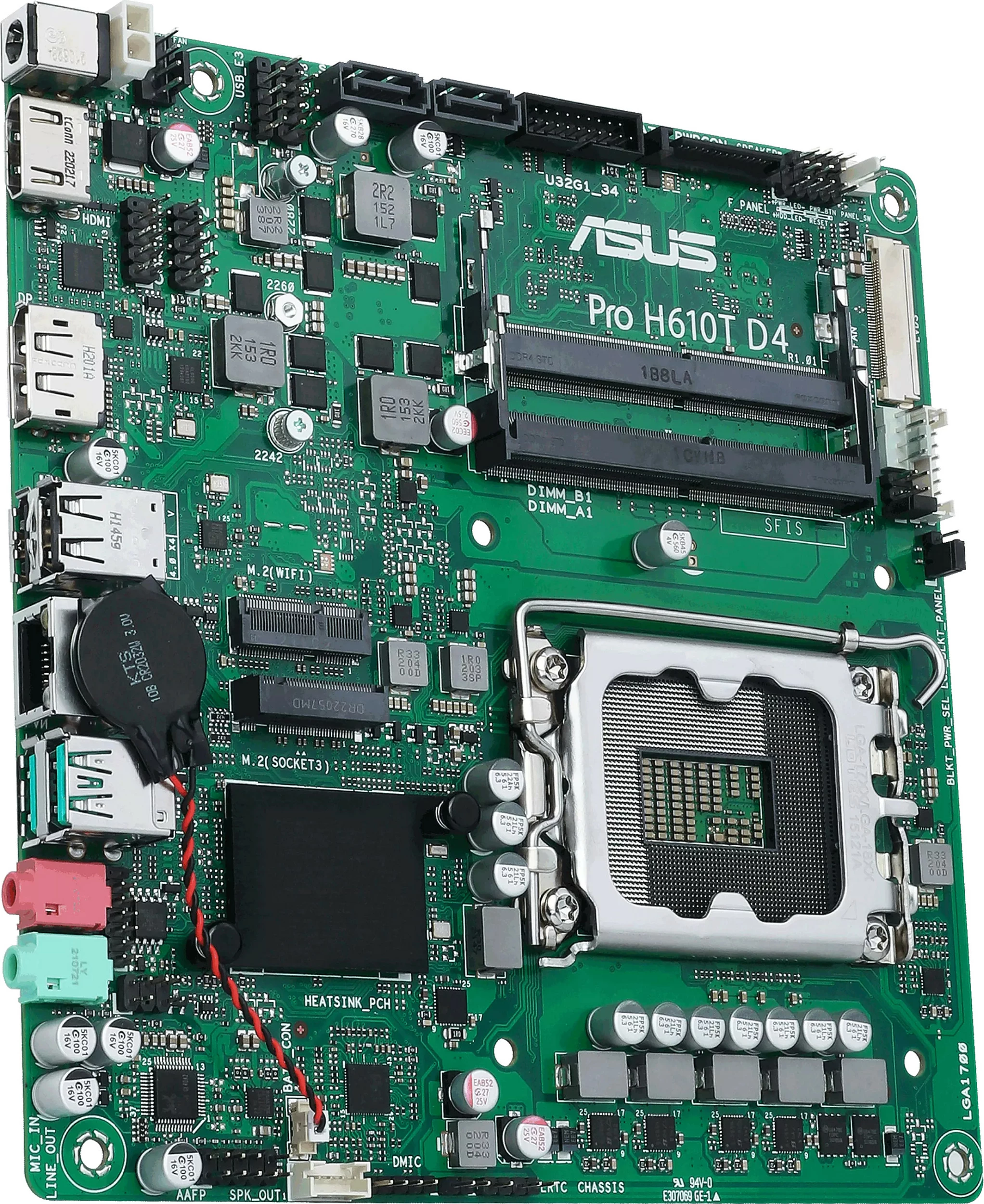 Pllakë amë ASUS Pro H610T D4 mITX DDR4