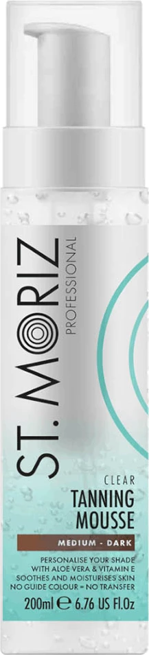 Mousse për vetë-ngjyrosje për femra St.Moriz Professional Clear Tanning Mousse Medium Dark, 200ml