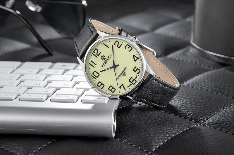 Orë dore për meshkuj PERFECT GXB452-04, e zezë