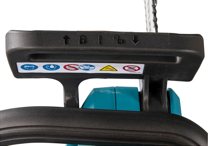 Sharrë elektrike Makita DUC307ZX2, brushless, 30 cm, 18V, zi/kaltër/çelik