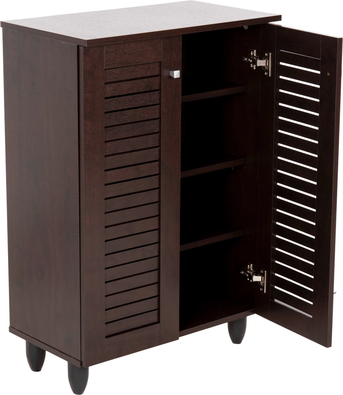 Dollap këpucësh PROLLY FH9608.01 melaminë ngjyrë wenge-2 dyer-4 rafte 60x34x88Hcm