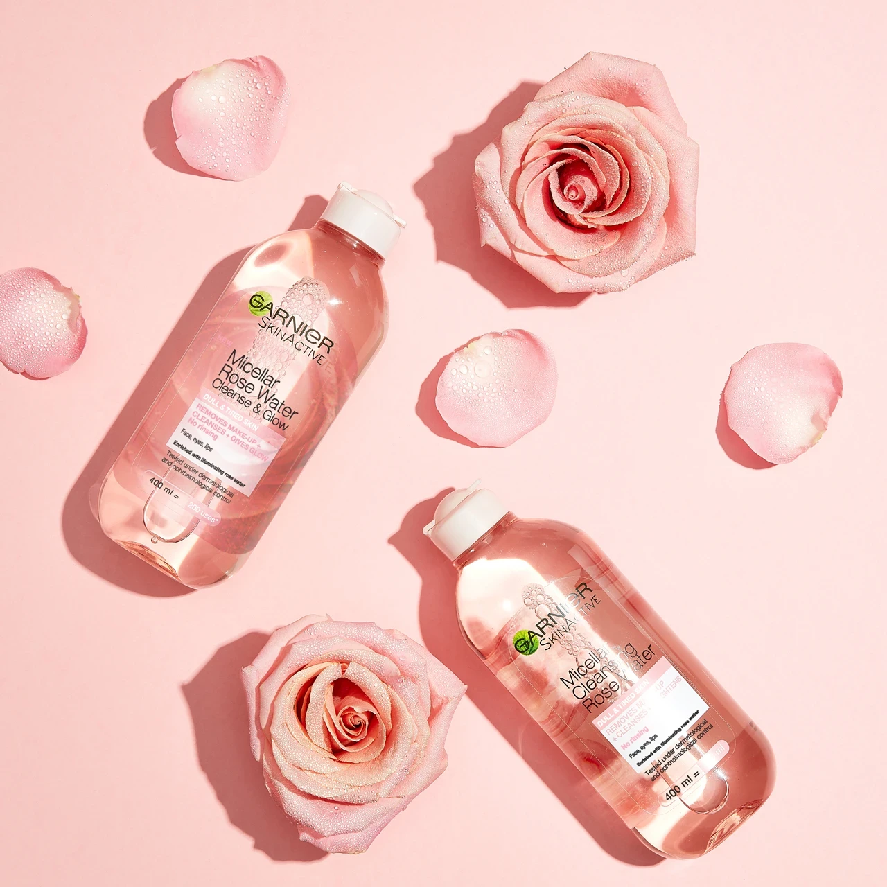 Ujë micellar Garnier Rose Water, 400 ml