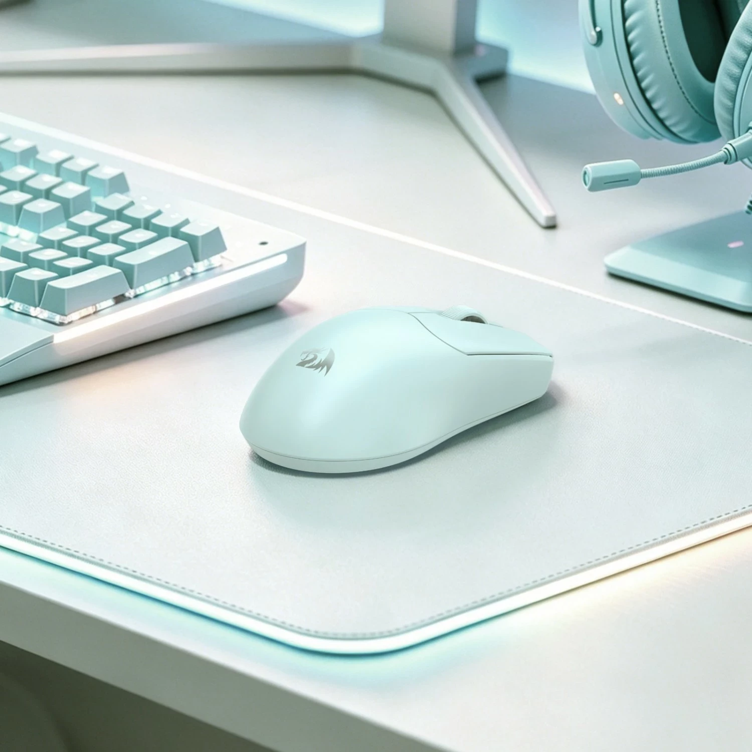 Maus gaming Redragon Axion M933CW-ULT, wireless/Bluetooth, 45000 DPI, 8000 Hz, blu e çelët