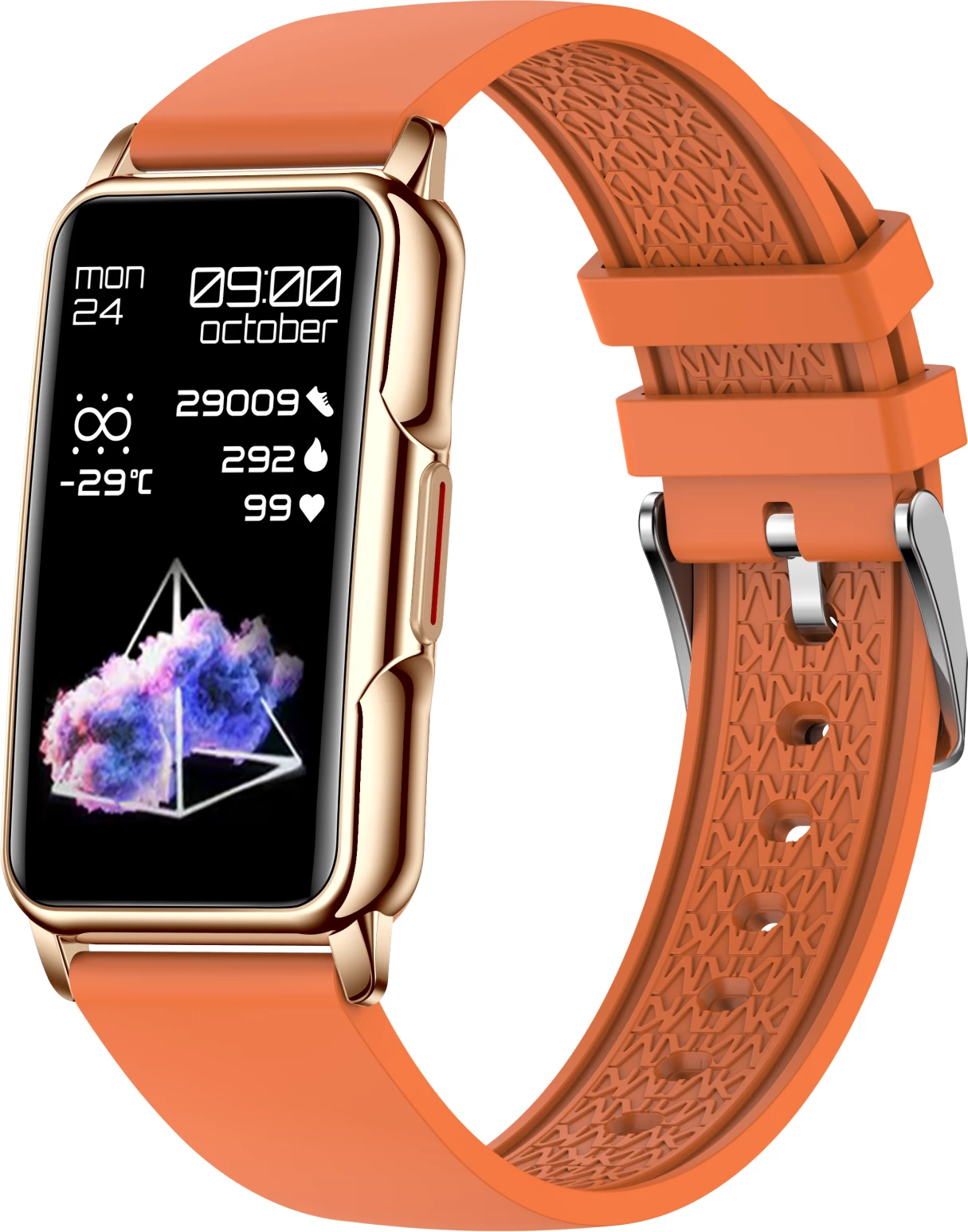 Smartwatch Moye Kronos Fit Buddy 1.47\" IP67 Bluetooth 5.0, portokalli