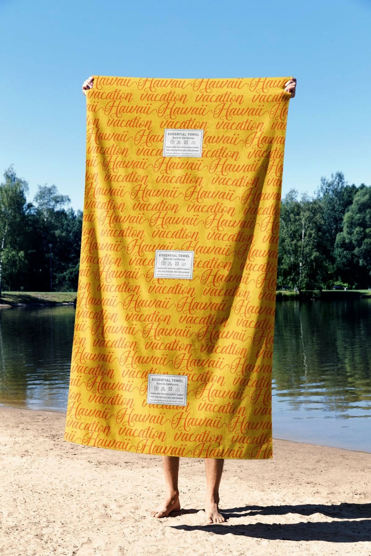 Peshqir plazhi Mijolnir, Hawaii Vacation, shumëngjyrësh, 70x130cm