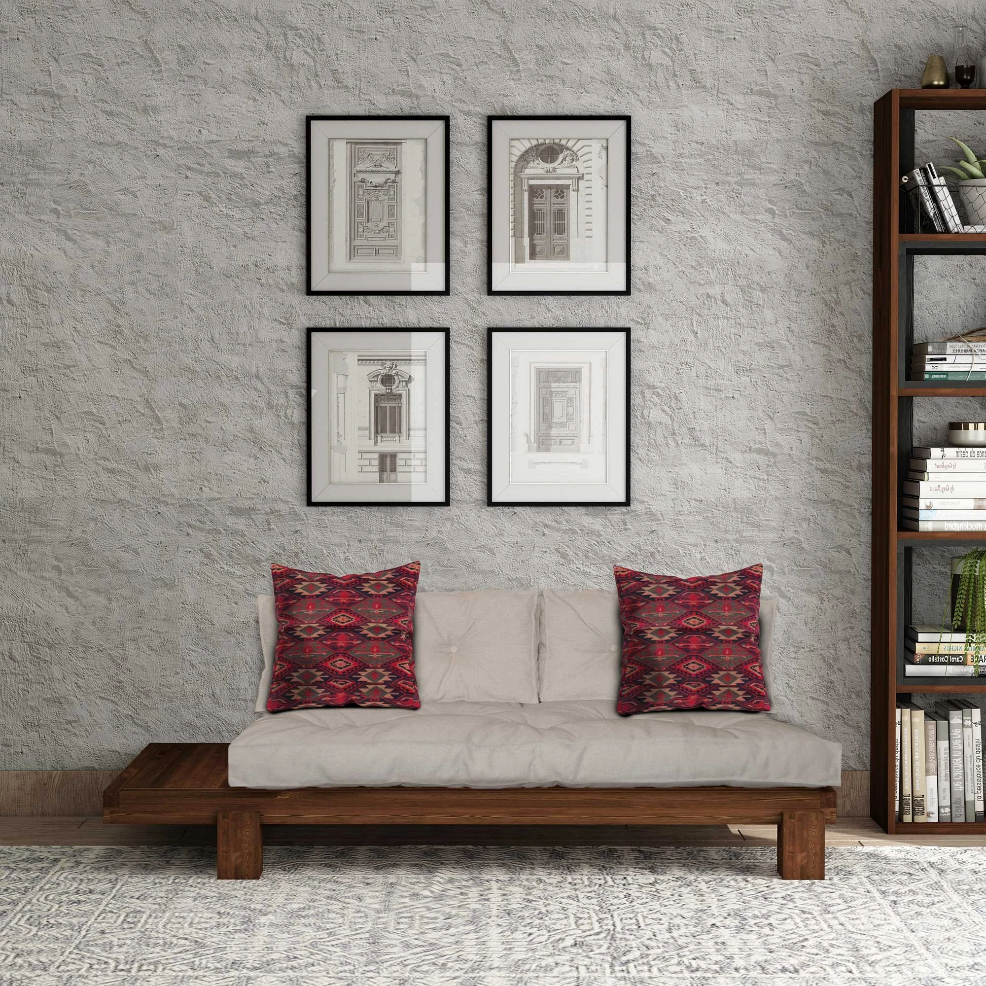 Lounger Atelier del Sofa, ngjyrë arre dhe bezhë, CPT8380-200