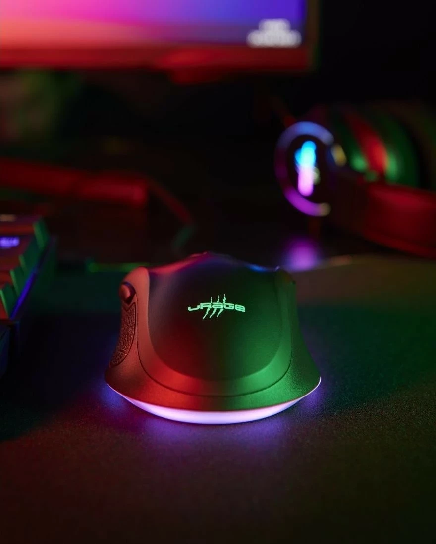Maus gaming uRage Reaper 340, me kabllo, 8000 DPI, RGB, e zezë