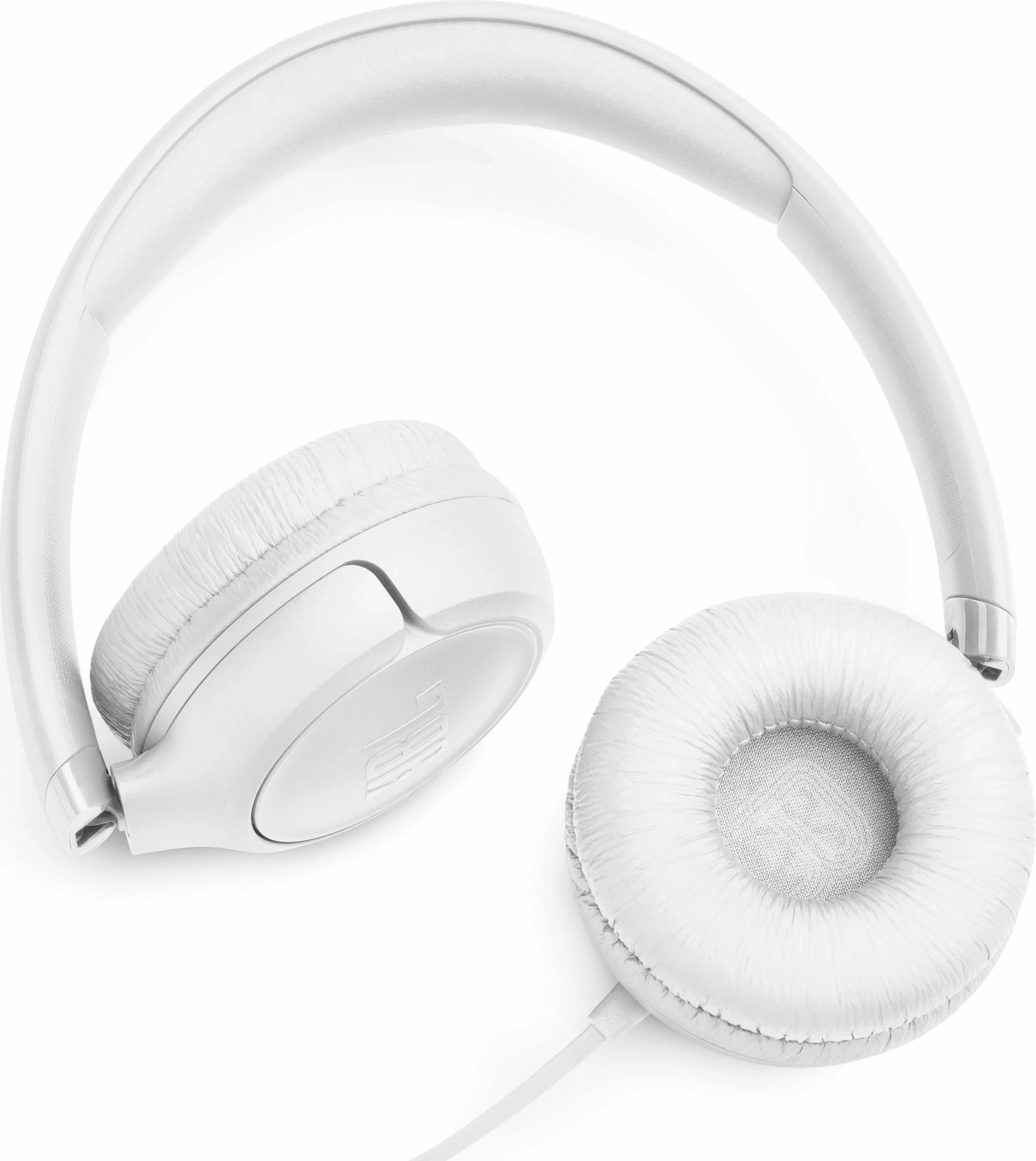 Kufje JBL Tune 530 Wired, 3.5 mm AUX, me mikrofon, të palosshme, të bardha