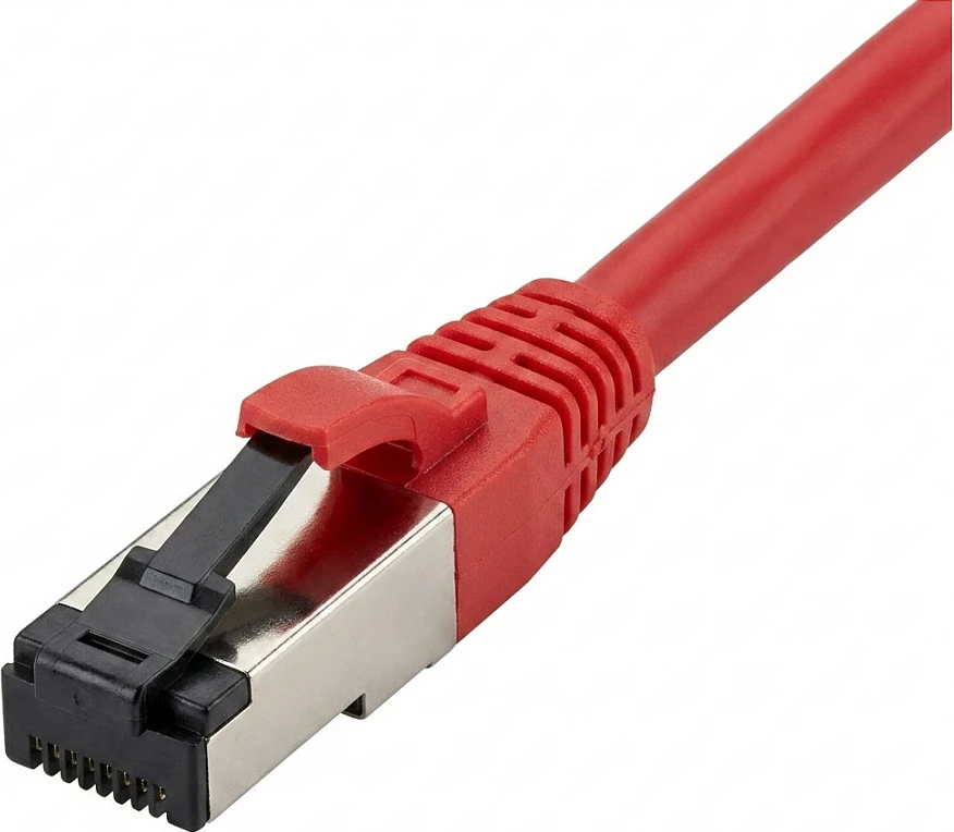Kabllo rrjeti Synergy21 Patchkabel RJ45 CAT8.1, 3m, 2000MHz, S/FTP, e kuqe