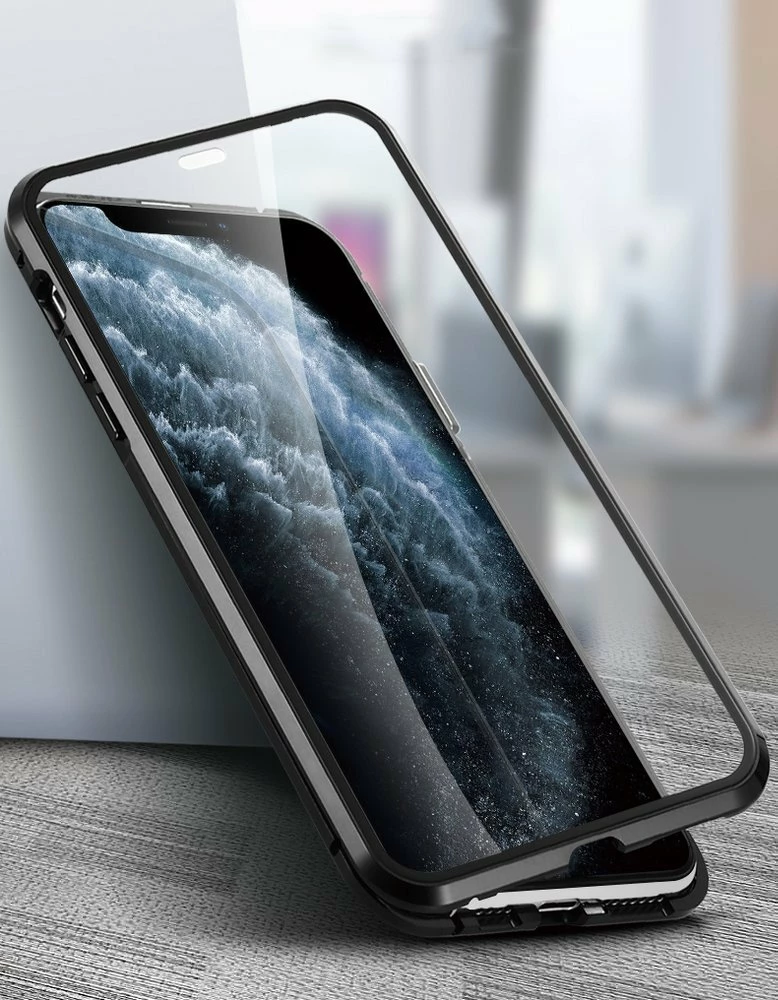 Mbështjellës Wozinsky Magnetic Cam Slider Case për Huawei P40, Full Body Cover, i zi