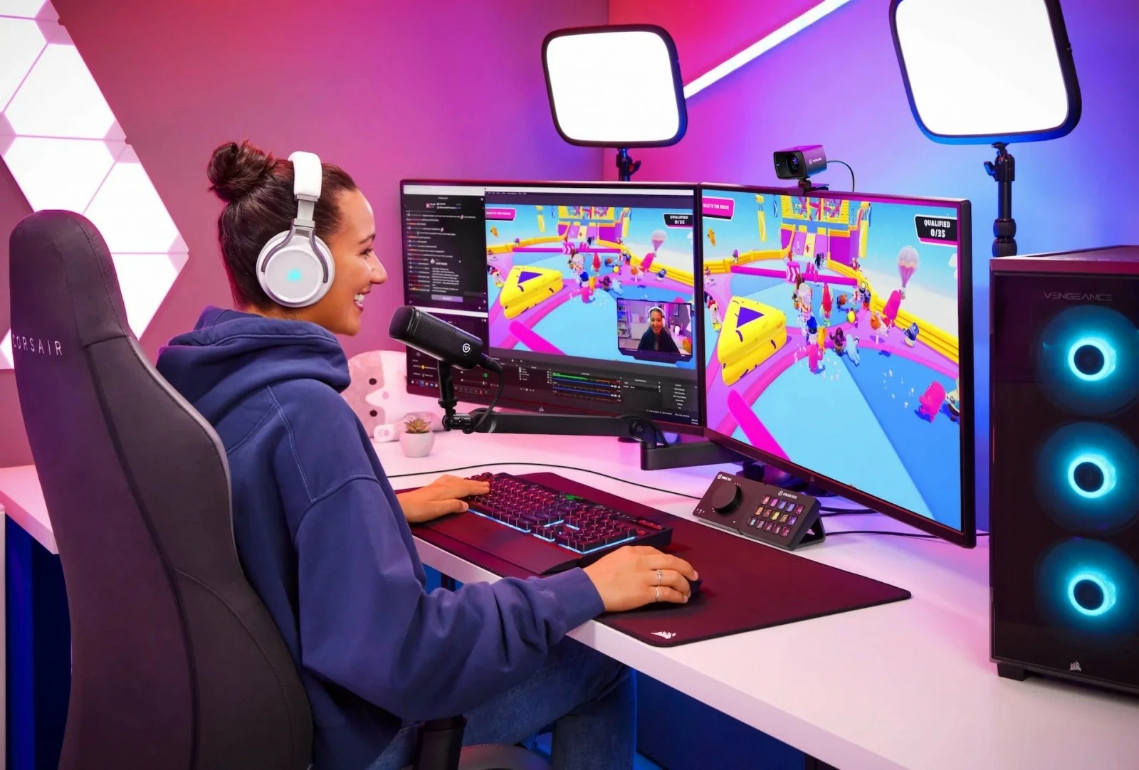 Mikrofon dinamik ELGATO Wave DX, XLR, i zi