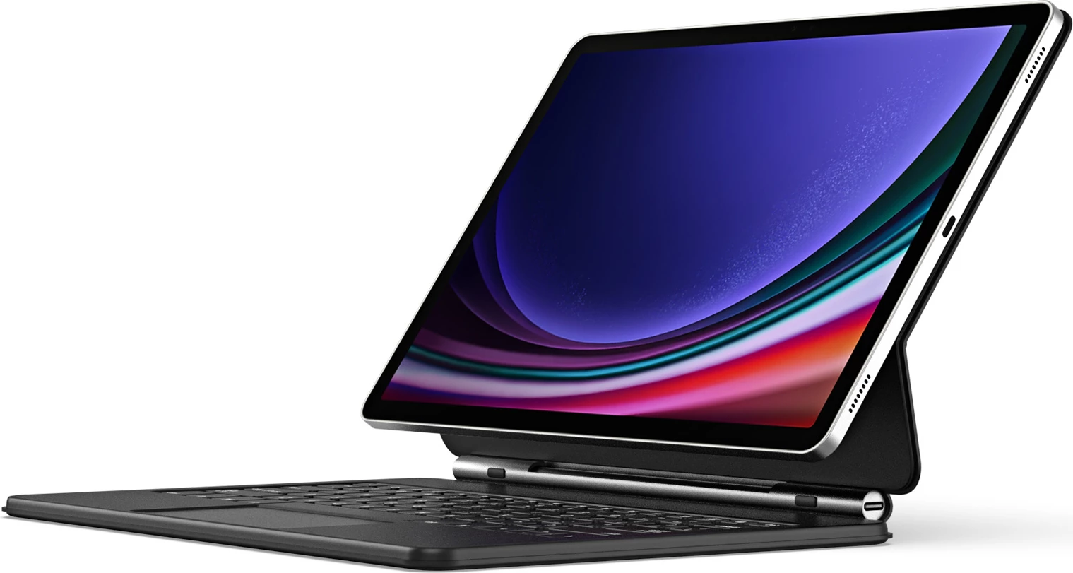 Mbështjellës me tastierë Bluetooth Dux Ducis MK Series për Samsung Galaxy Tab S9+, S8+, S7+, i zi