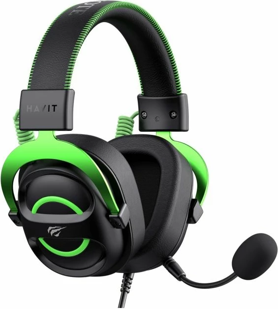 Kufje gaming Havit për meshkuj, të zeza/jeshile