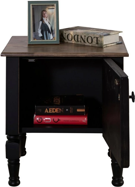 Komodinë nate Hanah Home, Ada, ngjyrë e zezë