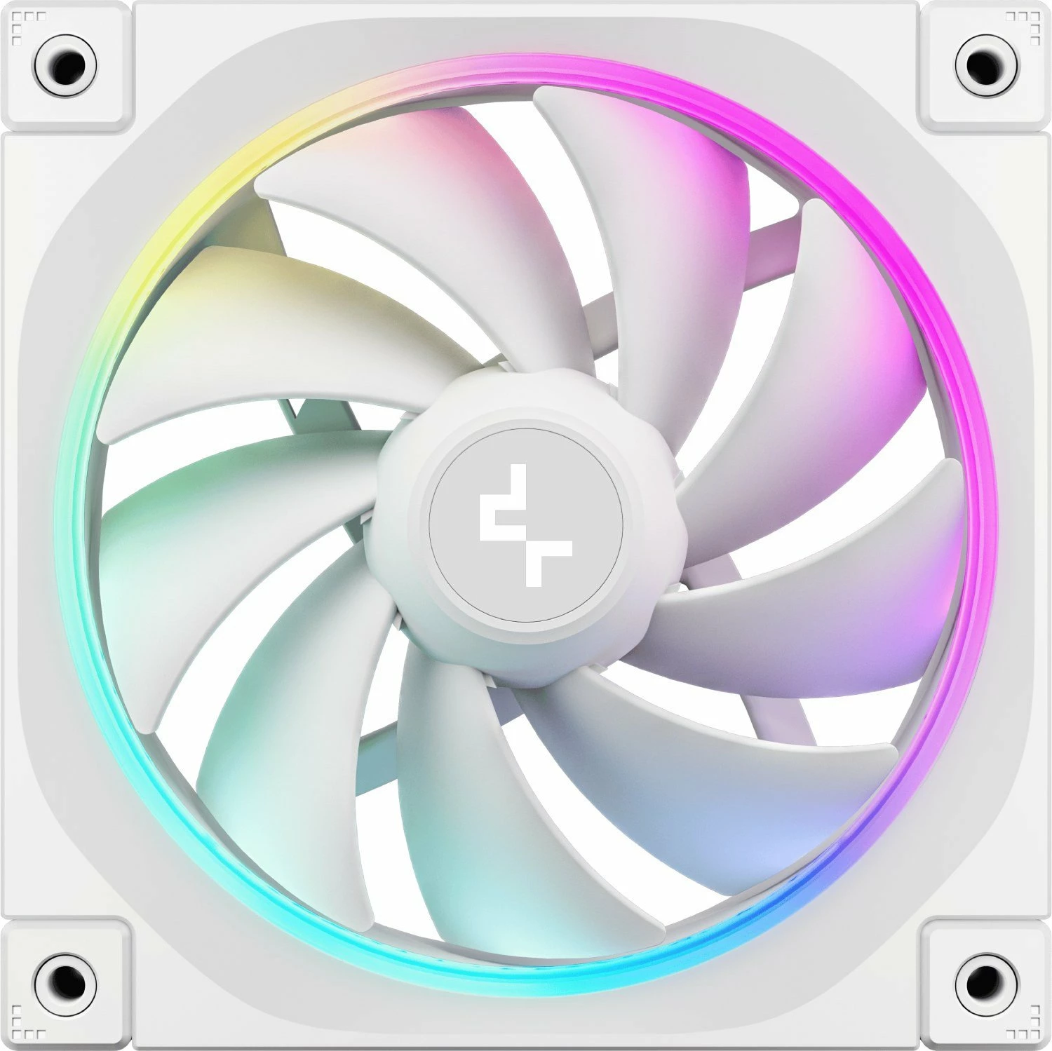 Ventilator kasë PC Deepcool FL12 WH R-FL12-WHAPN3-G, 120mm, PWM, ARGB, set 3 copë, i bardhë