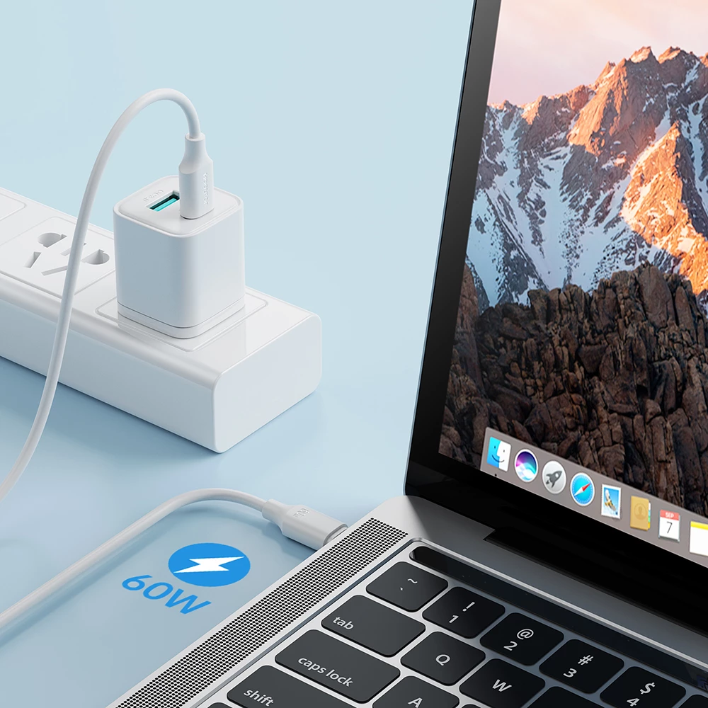 Kabllo USB-C në USB-C Joyroom Long-Lasting Series A9 S-CC060A9 60W 3A 1m, e zezë