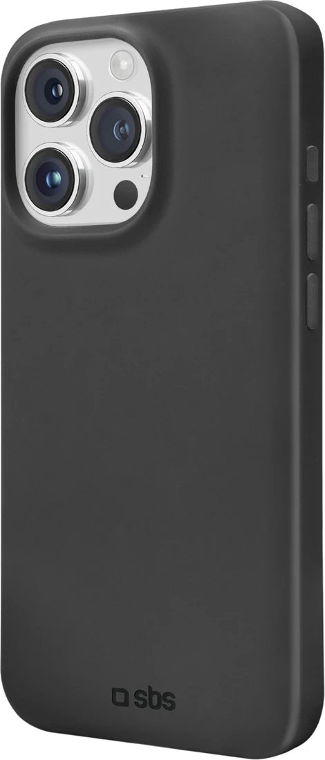 Mbështjellës SBS Instinct për iPhone 16 Pro, TPU me mikroﬁbër, i zi