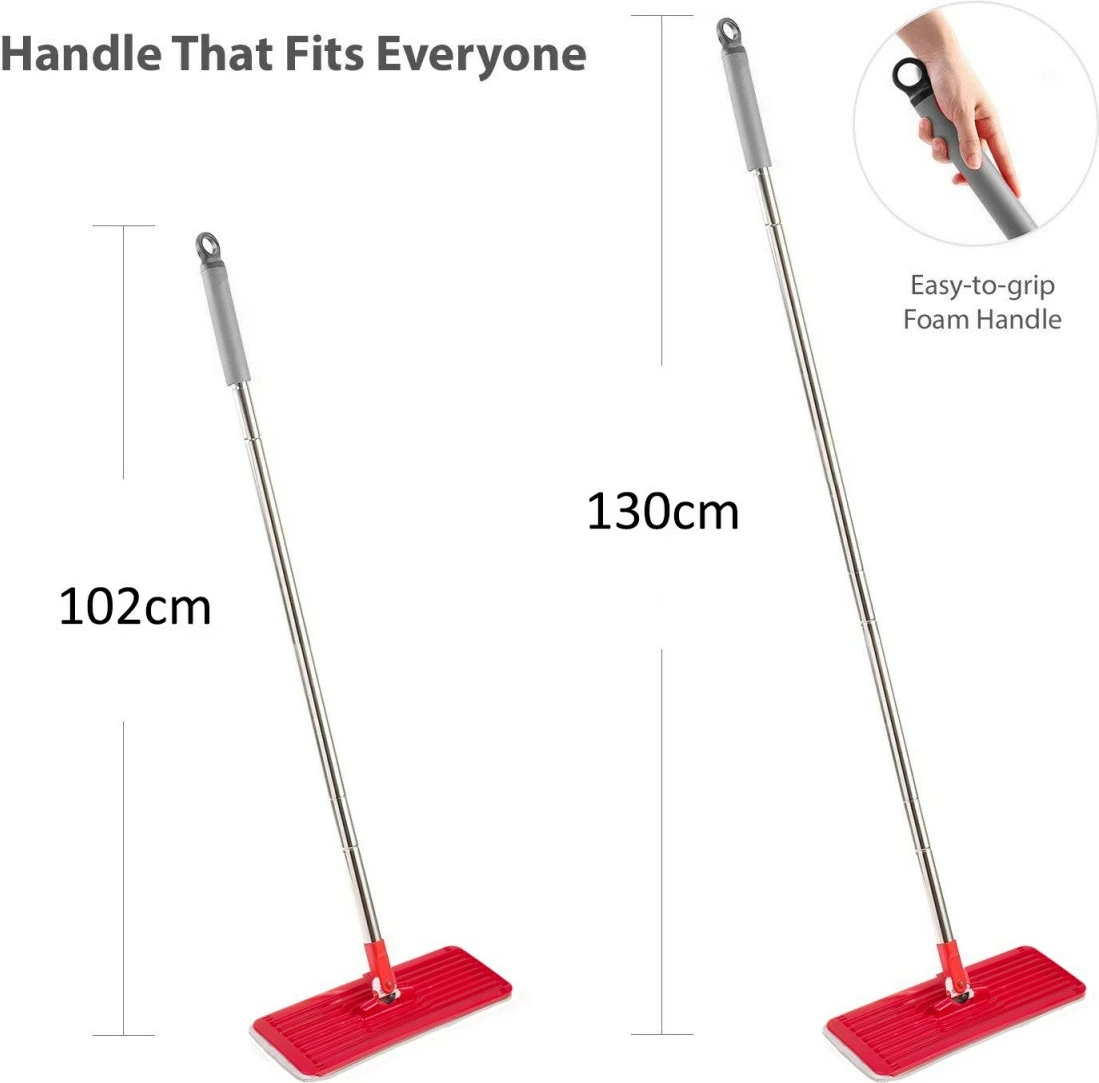 Set pastrimi GreenBlue MaxiClean GB870 me mop të sheshtë, kovë dhe 2 shtresa mikrofibre, Kuqe