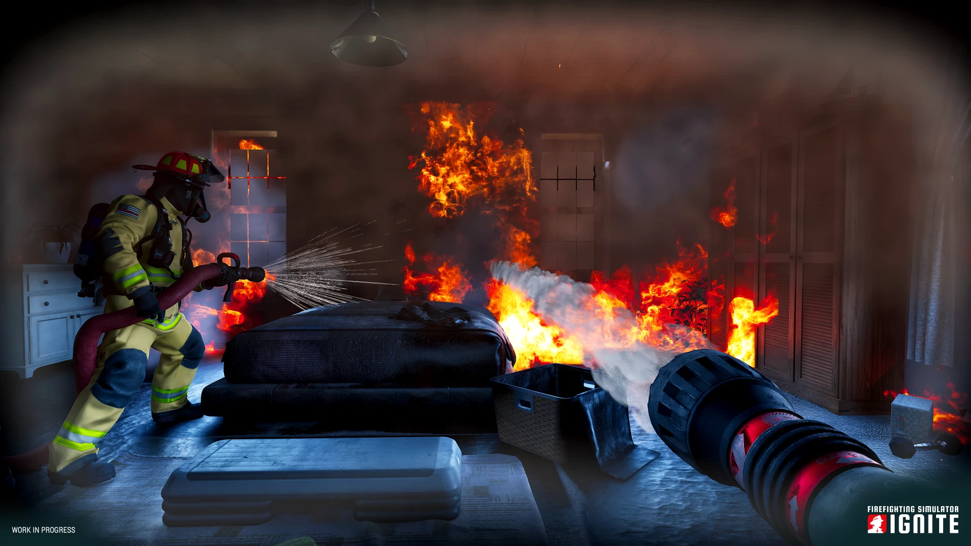 Lojë Astragon Firefighting Simulator: Ignite për Xbox Series X (XBSX), Fire Station Companion Pack