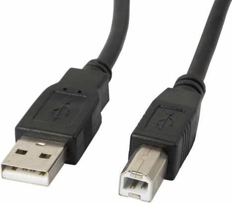 Kabllo USB Lanberg CA-USBA-11CC-0050-BK USB-A në USB-B 5 m, e zezë