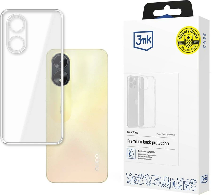 Mbështjellës transparent për celular 3mk Protection Clear Case për Oppo A38