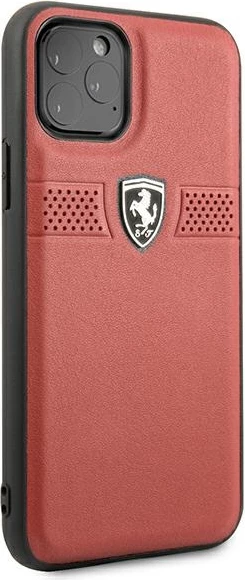 Mbështjellës Ferrari FEOBAHCN58RE për iPhone 11 Pro 5.8", Off Track Leather, Kuq