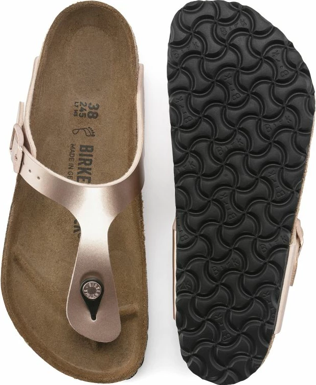 Flip-flop për femra Birkenstock, të arta [Madhësia: 38]