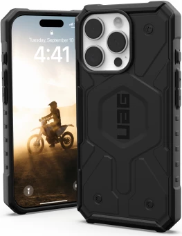 Mbështjellës UAG Pathfinder MagSafe për iPhone 16 Pro, i zi